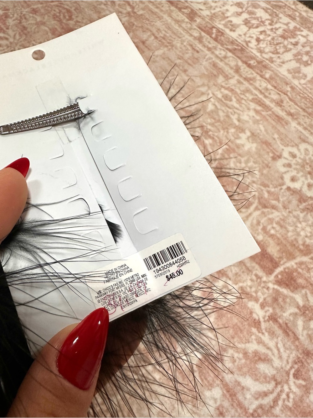 NWT 🖤 White House Black Market Crystal Hair Clip - Picture 3 of 5